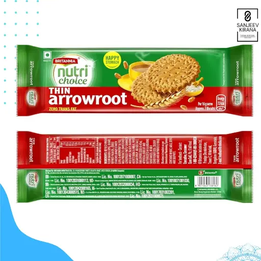 Britannia NutriChoice Thin Arrowroot Biscuits, 300 grams